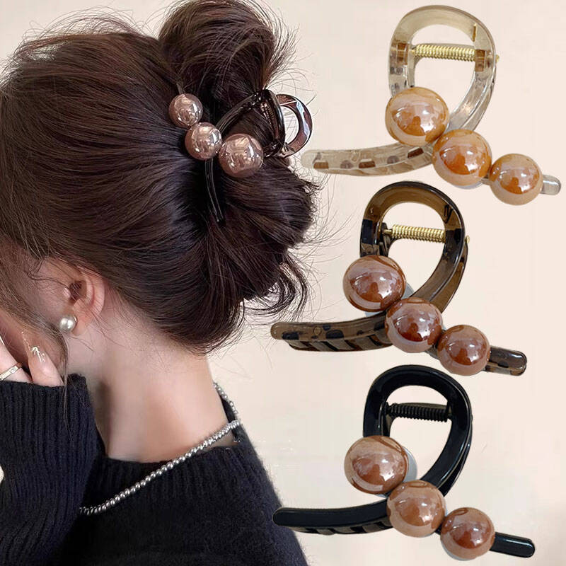 Vintage Fashion Ornaments - Jepit Rambut Mutiara Korea Bentuk Kepiting