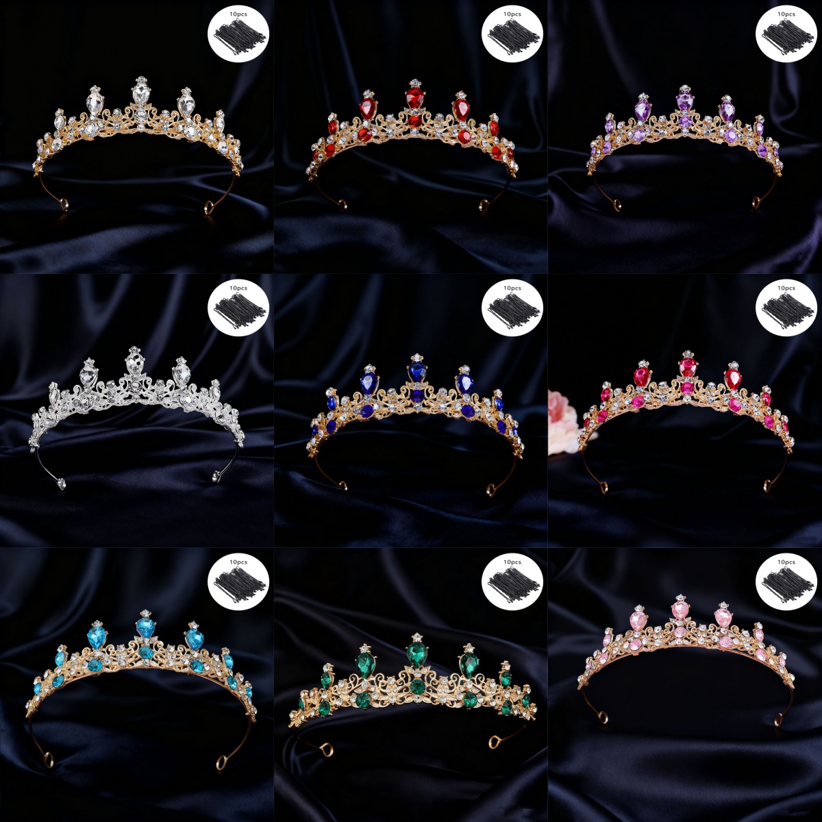 Vintage Fashion Events - Tiara Pengantin Mahkota Ratu Berlian Imitasi