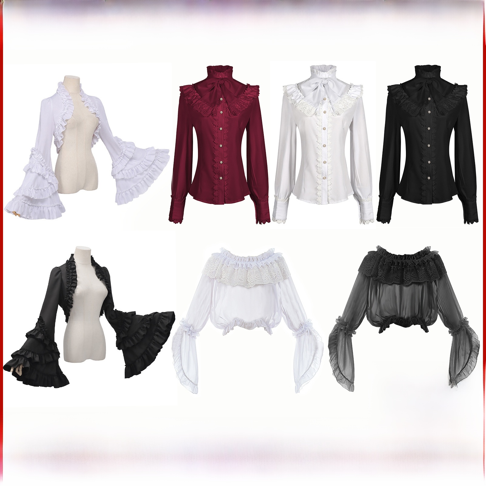 Vintage Fashion Eras - Kemeja Wanita Gaya Gotik Era Victoria