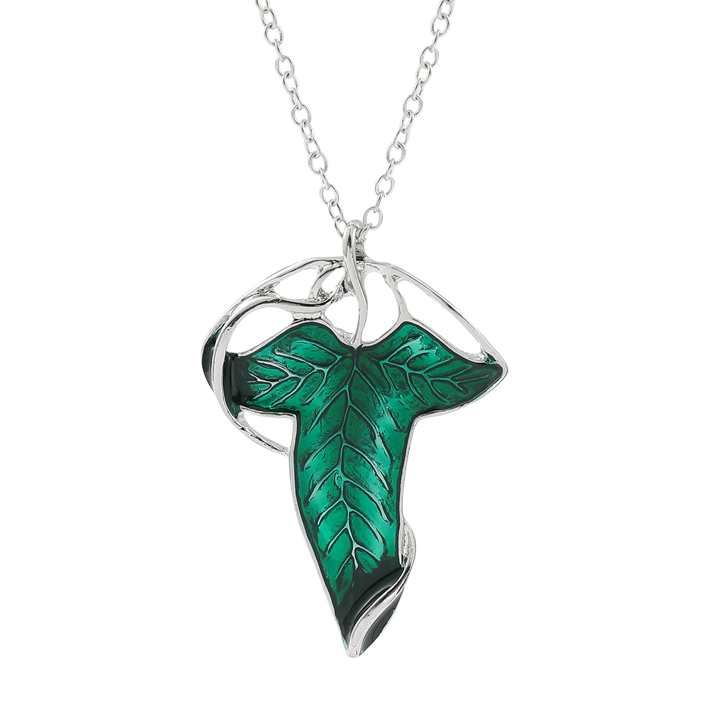 Vintage Fashion Tv - Kalung Liontin Daun Hijau Vintage, Aksesori