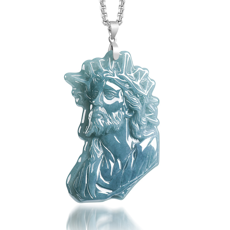 Vintage Fashion Luxury - Kalung Liontin Imam Giok Myanmar Jimat