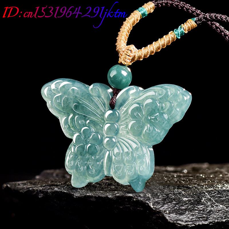 Kalung Liontin Kupu-kupu Giok  - Vintage Fashion Accessories ulasan dan harga