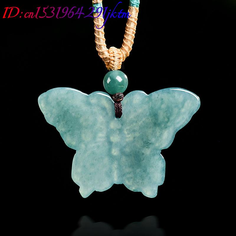 Kalung Liontin Kupu-kupu Giok  - Vintage Fashion Accessories ulasan dan harga