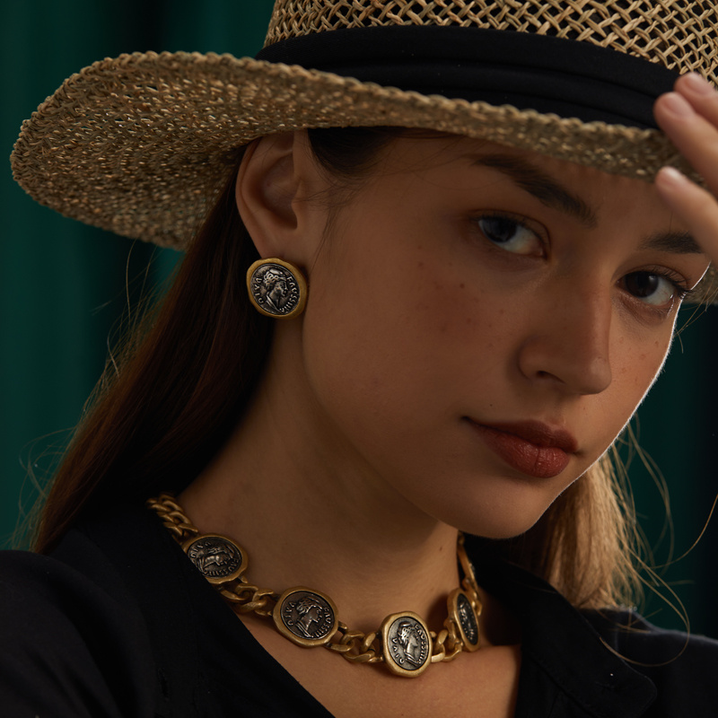 Anting Koin Kuno Vintage untuk - Vintage Fashion Old Money ulasan dan harga