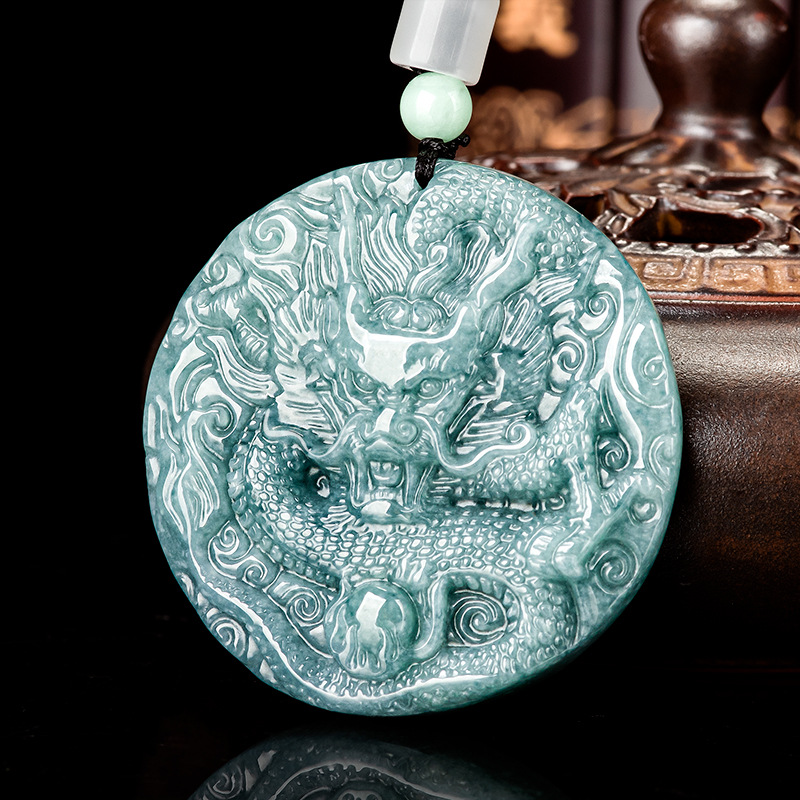 Kalung Liontin Naga Giok Burma - Vintage Fashion Accessories ulasan dan harga