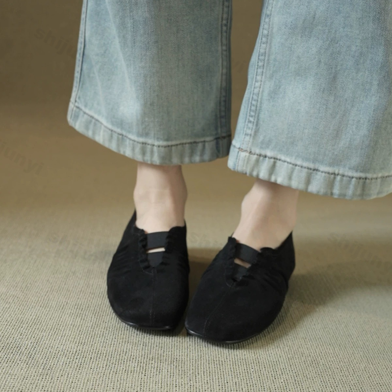 Sepatu Mary Jane Wanita Ujung  - Vintage Outdoor Fashion ulasan dan harga