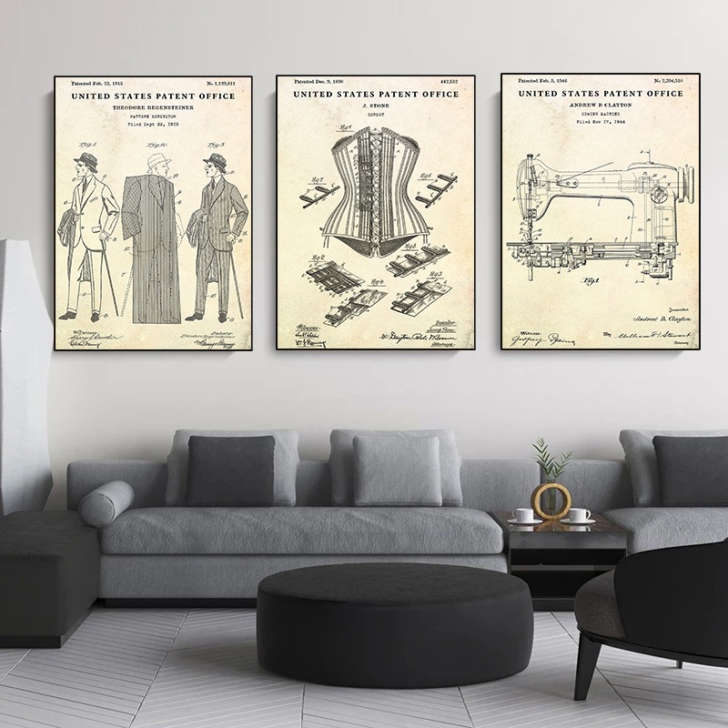 Pakaian Fashion Tas Sepatu Des - Vintage Fashion Prints For Wall ulasan dan harga