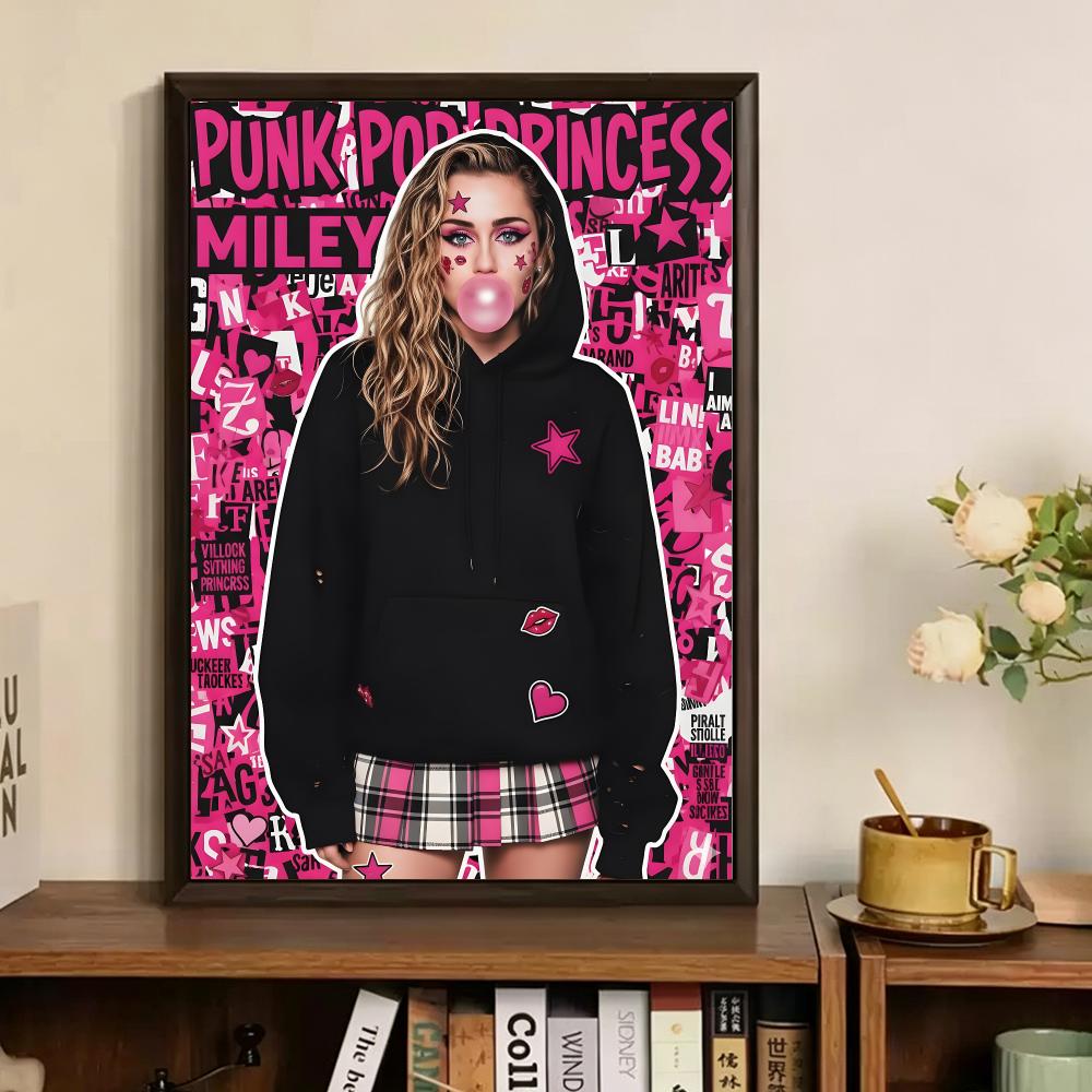 Lukisan Kaligrafi Penyanyi M-M - Vintage Fashion Prints For Wall ulasan dan harga
