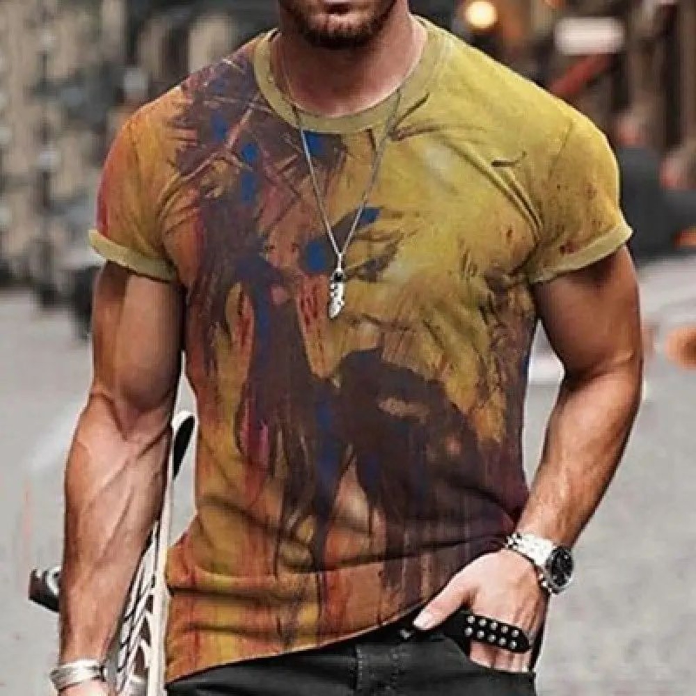 Kaos Pria Vintage Motif Orname - Vintage Fashion Ornaments ulasan dan harga