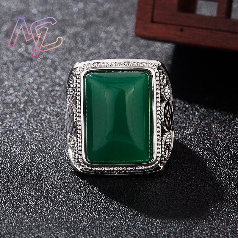 Cincin Giok Alami Hijau Perhia - Vintage Fashion Accessories ulasan dan harga