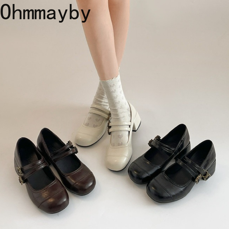 Sepatu Mary Jane Wanita Hak Te - Vintage Outdoor Fashion ulasan dan harga