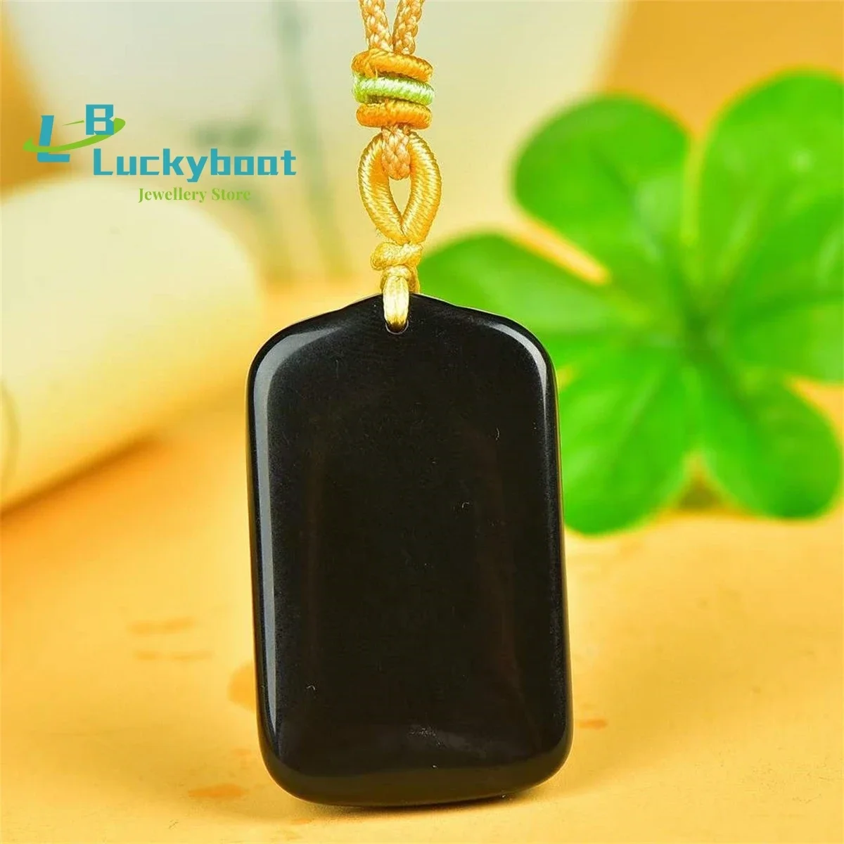 Liontin Merek Wushi Hitam Giok - Vintage Fashion Ornaments ulasan dan harga