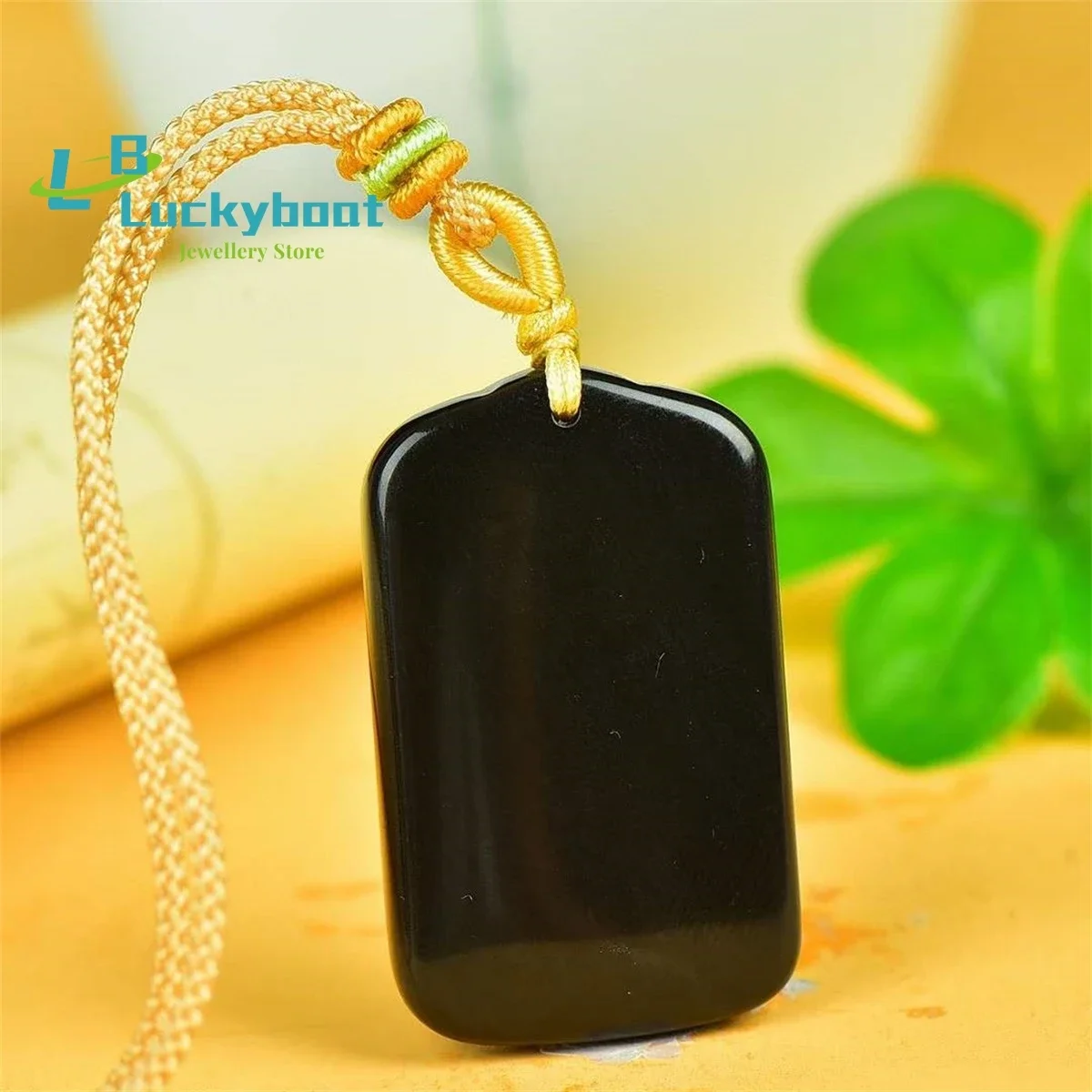 Liontin Merek Wushi Hitam Giok - Vintage Fashion Ornaments ulasan dan harga
