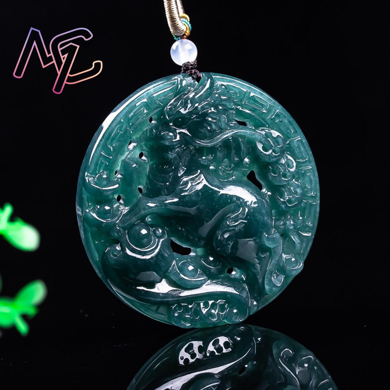 Kalung Liontin Naga Giok Myanm - Vintage Fashion Accessories ulasan dan harga