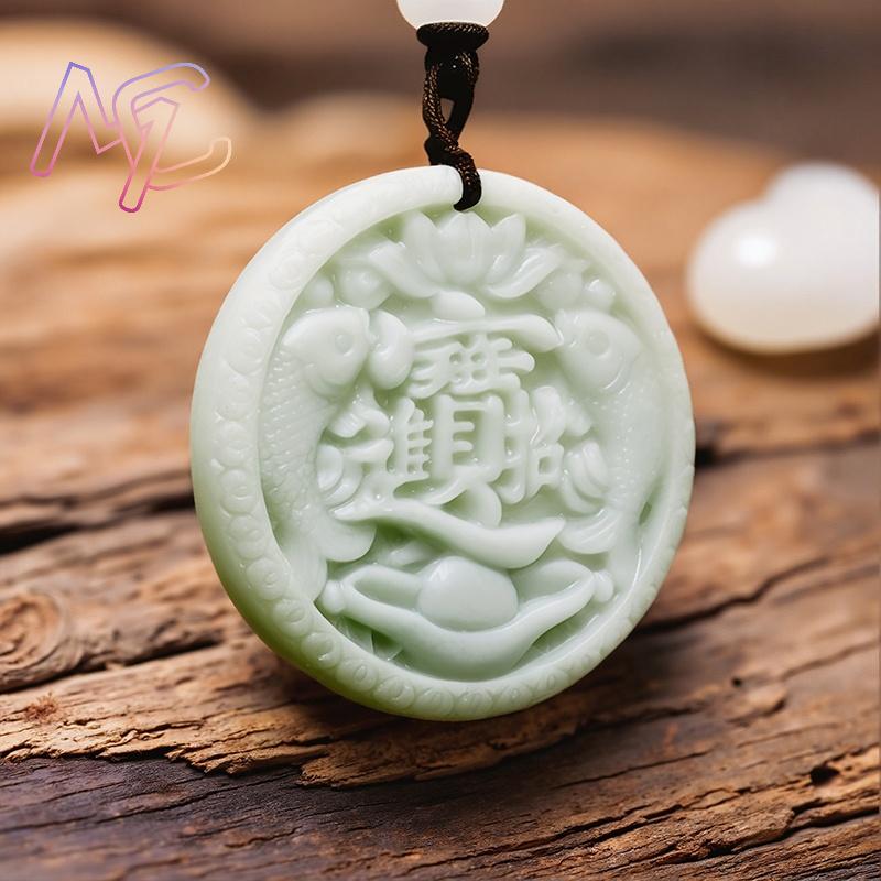 Kalung Liontin Ikan Mas Giok A - Vintage Fashion Jewelry ulasan dan harga