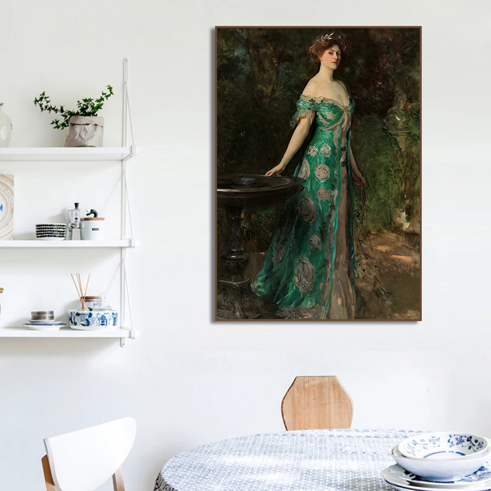 Poster Potret Wanita Renaisans - Vintage Fashion Prints For Wall ulasan dan harga