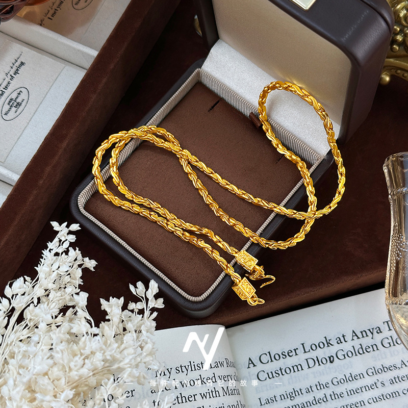 Kalung emas wanita model sama  - Vintage Fashion Store ulasan dan harga