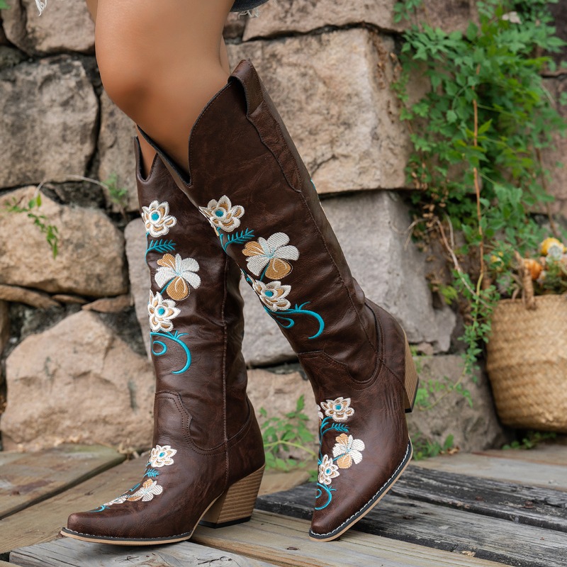 Sepatu Bot Wanita Model Koboi  - Vintage Fashion In 2026 ulasan dan harga