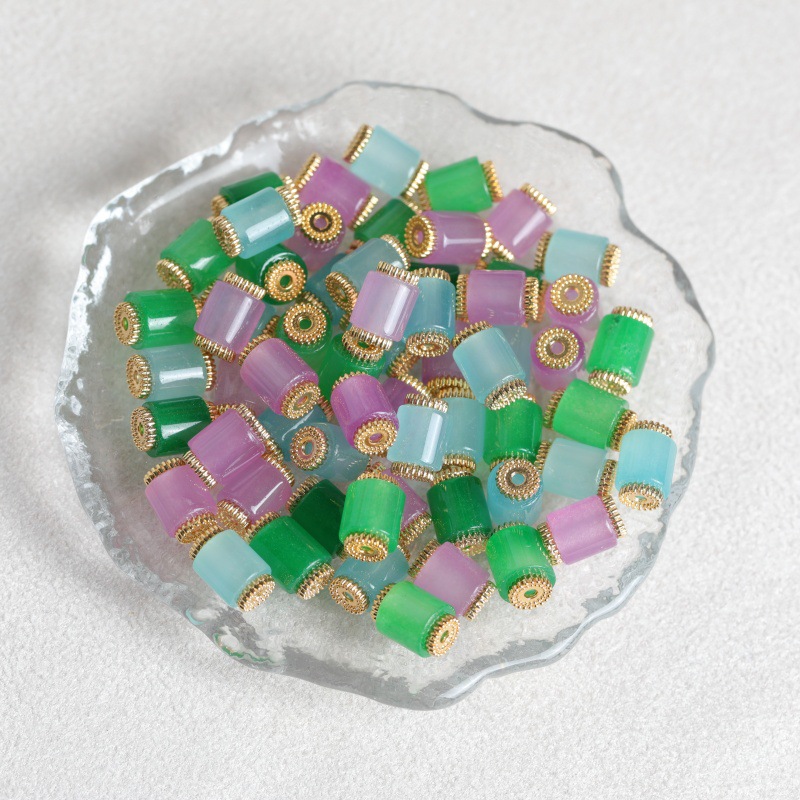 10 Buah Manik-manik Ember Giok - Vintage Fashion Jewelry ulasan dan harga