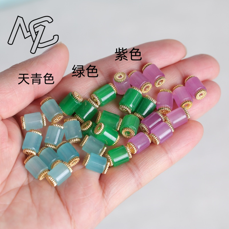 10 Buah Manik-manik Ember Giok - Vintage Fashion Jewelry ulasan dan harga