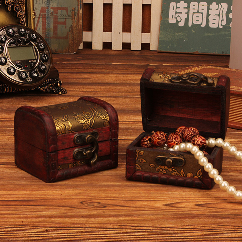 Kotak Perhiasan Kayu Antik Gay - Vintage Fashion Jewelry ulasan dan harga