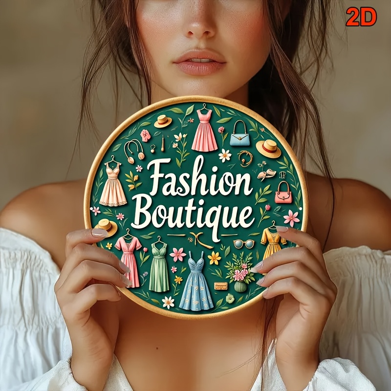 Papan Dinding Logam Gaya Vinta - Vintage Fashion Store ulasan dan harga