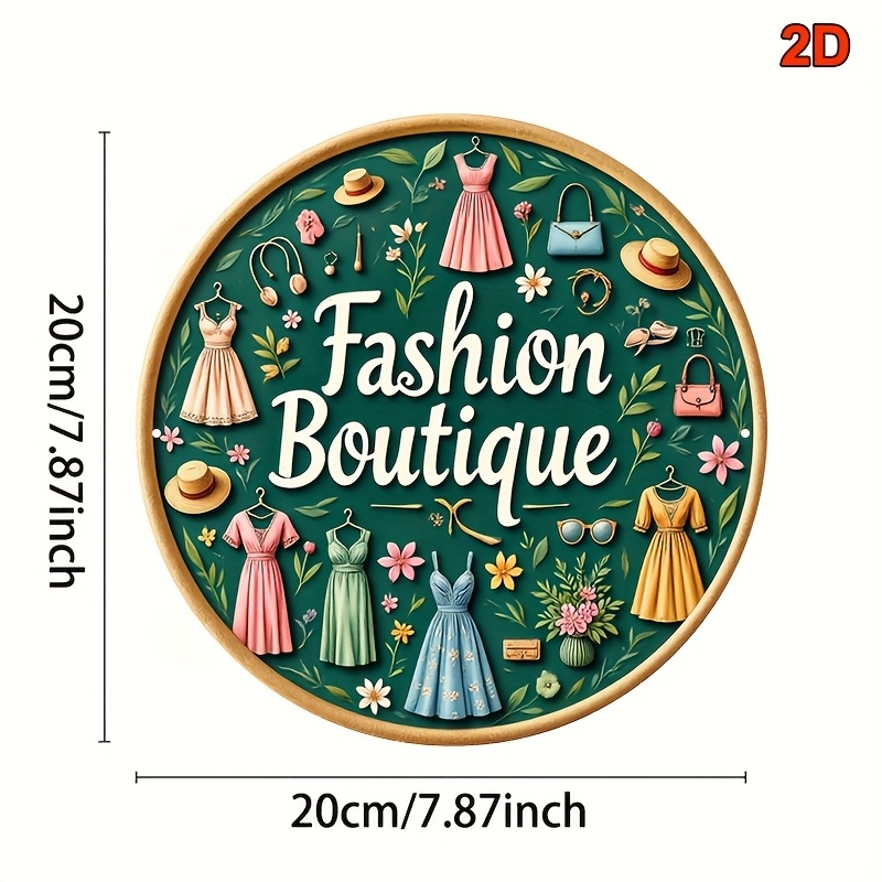 Papan Dinding Logam Gaya Vinta - Vintage Fashion Store ulasan dan harga
