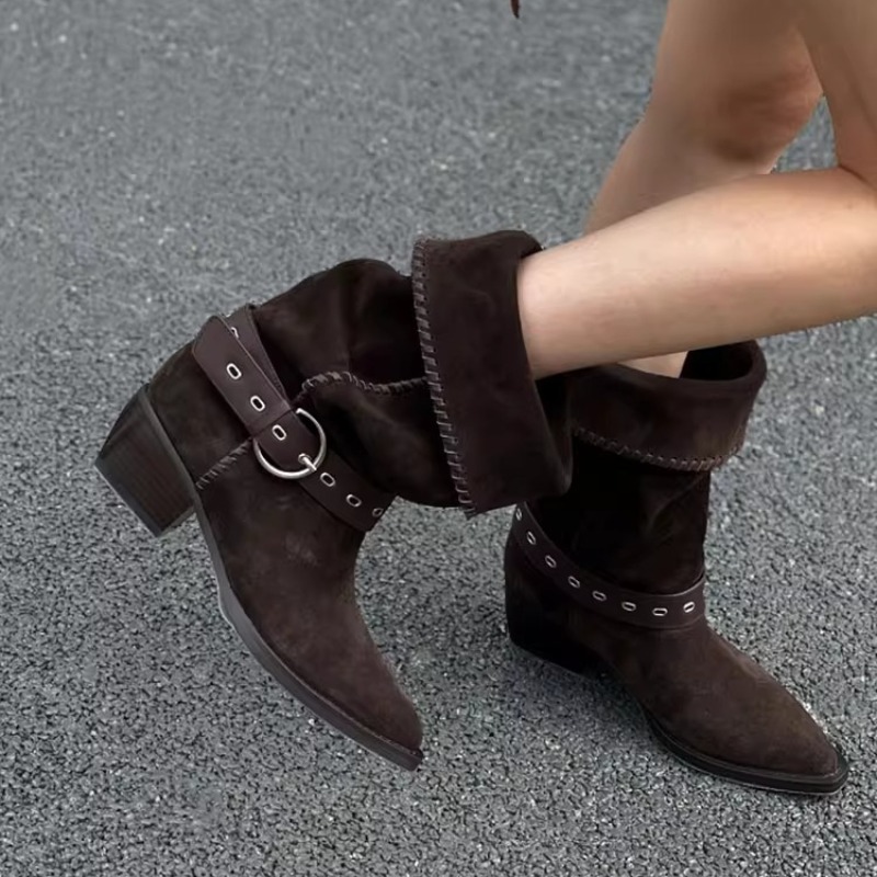 Sepatu Bot Wanita Desainer, Se - Vintage Fashion In 2026 ulasan dan harga