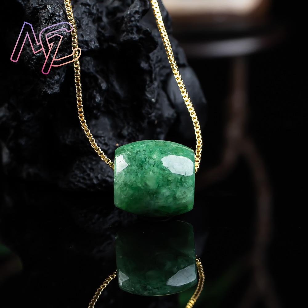 Liontin Manik Giok Asli Alami  - Vintage Fashion Accessories ulasan dan harga