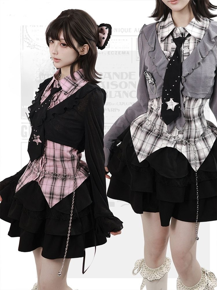 Busana Harajuku Slim Gothic Am - Vintage Fashion Retro Outfit ulasan dan harga