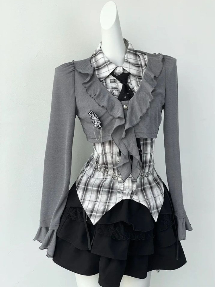 Busana Harajuku Slim Gothic Am - Vintage Fashion Retro Outfit ulasan dan harga