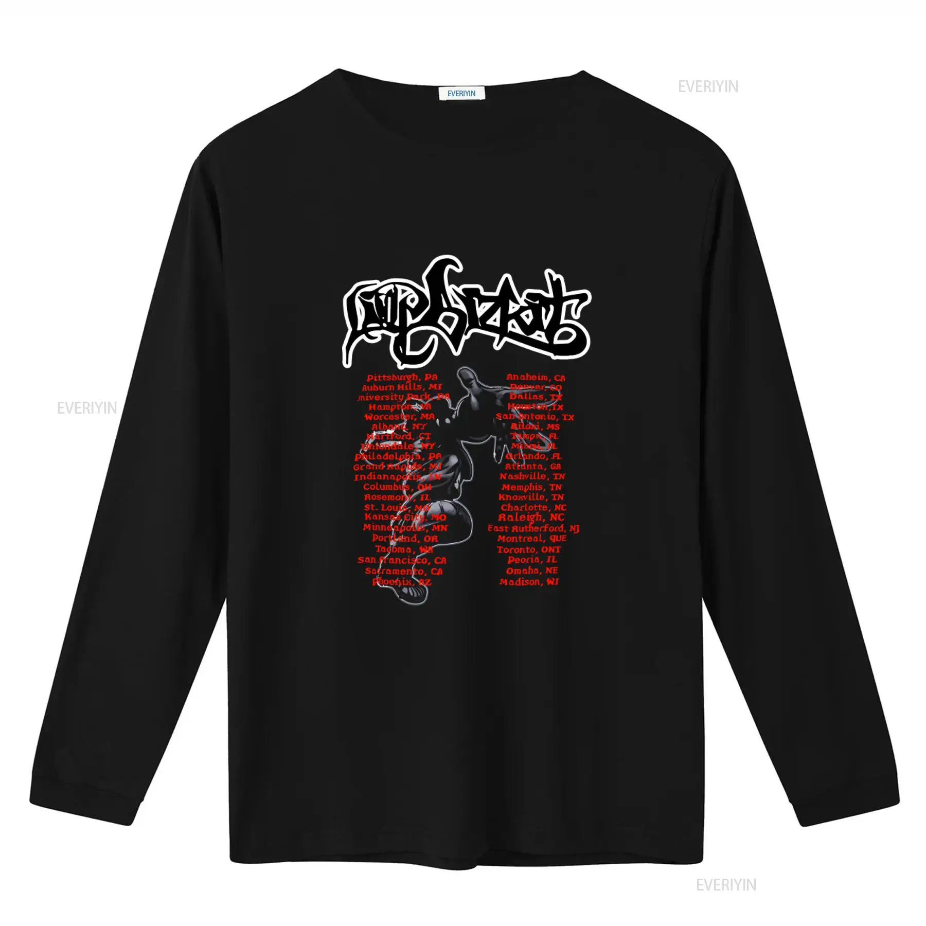 Kaos Katun Hitam Limp Bizkit B - Vintage Fashion Ideas ulasan dan harga