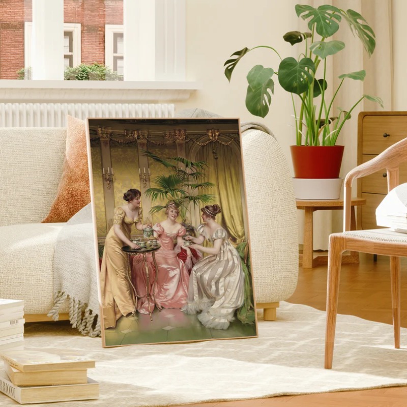 Poster Potret Wanita Renaisans - Vintage Fashion Prints For Wall ulasan dan harga