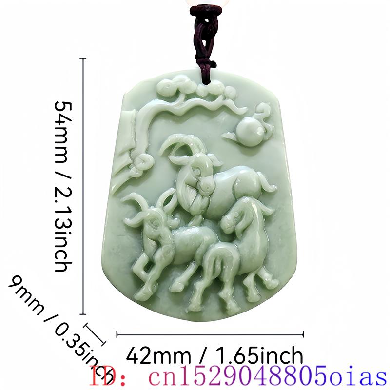 Kalung liontin domba giok asli - Vintage Fashion Accessories ulasan dan harga