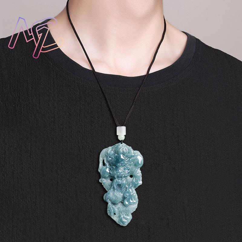 Kalung Liontin Naga Giok Myanm - Vintage Fashion Accessories ulasan dan harga
